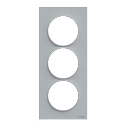 Plaque de finition Odace Styl S520716B1 Pierre (Pantone 429C) 3 postes
