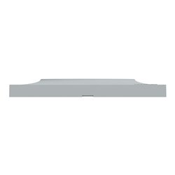 Plaque de finition Odace Styl S520716B1 Pierre (Pantone 429C) 3 postes