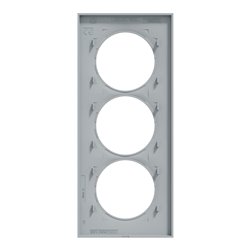 Plaque de finition Odace Styl S520716B1 Pierre (Pantone 429C) 3 postes
