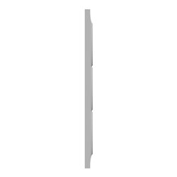 Plaque de finition Odace Styl S520716E Aluminium 3 postes