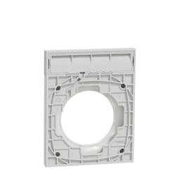 Plaque de finition Odace Styl S520732 Blanc 1 poste avec porte-étiquette