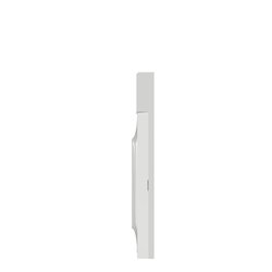 Plaque de finition Odace Styl S520732 Blanc 1 poste avec porte-étiquette