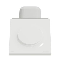 Plaque de finition Odace Styl S520772 Blanc 1 poste, avec cache souple