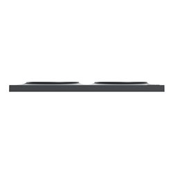 Plaque de finition Odace Styl S540704 Anthracite 2 postes
