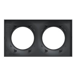 Plaque de finition Odace Styl S540704 Anthracite 2 postes