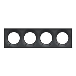 Plaque de finition Odace Styl S540708 Anthracite 4 postes