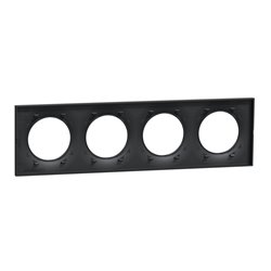 Plaque de finition Odace Styl S540708 Anthracite 4 postes
