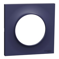 Plaque de finition Odace Styl S550702 Bleu cobalt 1 poste