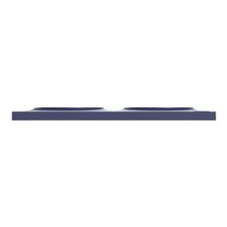 Plaque de finition Odace Styl S550704 Bleu cobalt 2 postes