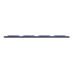 Plaque de finition Odace Styl S550708 Bleu cobalt 4 postes