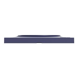 Plaque de finition Odace Styl S550714 Bleu cobalt 2 postes verticaux