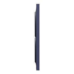 Plaque de finition Odace Styl S550714 Bleu cobalt 2 postes verticaux