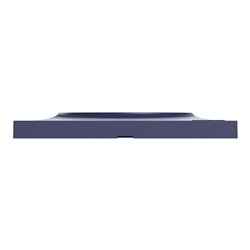 Plaque de finition Odace Styl S550716 Bleu cobalt 3 postes verticaux
