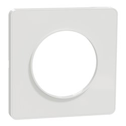 Plaque de finition Odace Touch S520802 Blanc 1 poste
