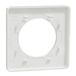 Plaque de finition Odace Touch S520802 Blanc 1 poste