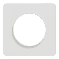 Plaque de finition Odace Touch S520802 Blanc 1 poste