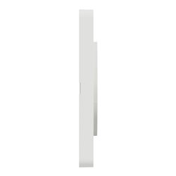 Plaque de finition Odace Touch S520802KG Kvadrat en tissus Perle et liseré blanc 1 poste