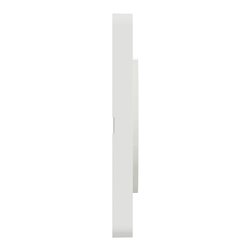 Plaque de finition Odace Touch S520802KW Kvadrat en tissus Craie et liseré blanc 1 poste