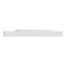 Plaque de finition Odace Touch S520802KW Kvadrat en tissus Craie et liseré blanc 1 poste