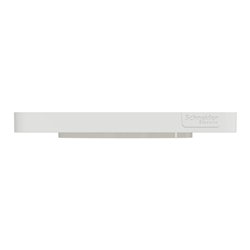 Plaque de finition Odace Touch S520802M Blanc et bois nordique 1 poste