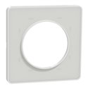 Plaque de finition Odace Touch S520802R Blanc et translucide blanc 1 poste