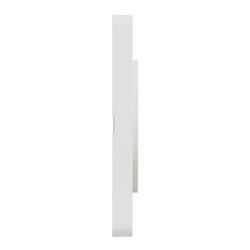 Plaque de finition Odace Touch S520802R Blanc et translucide blanc 1 poste