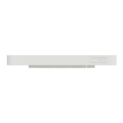 Plaque de finition Odace Touch S520802R Blanc et translucide blanc 1 poste