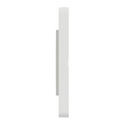 Plaque de finition Odace Touch S520802R Blanc et translucide blanc 1 poste