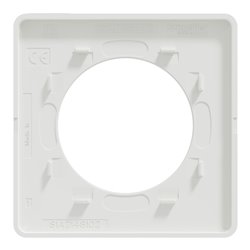Plaque de finition Odace Touch S520802R Blanc et translucide blanc 1 poste