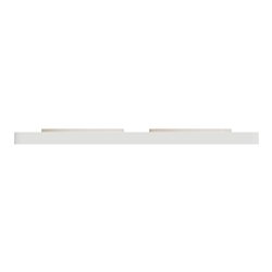 Plaque de finition Odace Touch S520804KY Kvadrat en tissus Ocre et liseré blanc 2 postes
