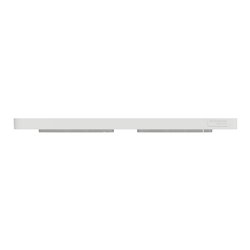 Plaque de finition Odace Touch S520804L Bronze brossé et blanc 2 postes