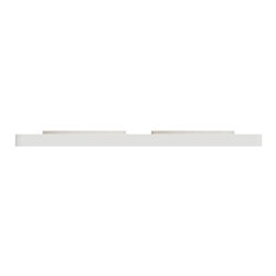 Plaque de finition Odace Touch S520804N Blanc et bois naturel 2 postes