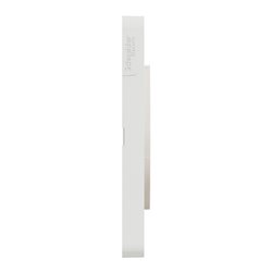 Plaque de finition Odace Touch S520804N Blanc et bois naturel 2 postes