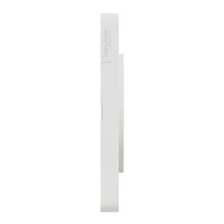 Plaque de finition Odace Touch S520804R Blanc et translucide blanc 2 postes
