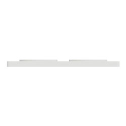 Plaque de finition Odace Touch S520804R Blanc et translucide blanc 2 postes