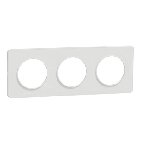 Plaque de finition Odace Touch S520806 Blanc 3 postes Plaque de finition Odace Touch S520806 Blanc 3 postes
