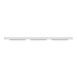 Plaque de finition Odace Touch S520806J Aluminium brossé et blanc 3 postes