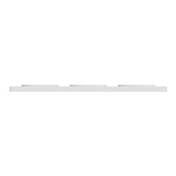 Plaque de finition Odace Touch S520806J Aluminium brossé et blanc 3 postes