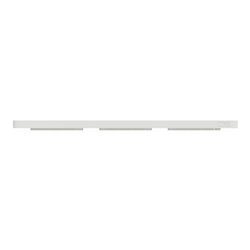 Plaque de finition Odace Touch S520806KW Kvadrat en tissus Craie et liseré blanc 3 postes