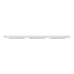 Plaque de finition Odace Touch S520806KY Kvadrat en tissus Ocre et liseré blanc 3 postes