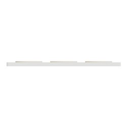 Plaque de finition Odace Touch S520806KY Kvadrat en tissus Ocre et liseré blanc 3 postes