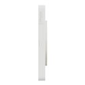 Plaque de finition Odace Touch S520806N Blanc et bois naturel 3 postes