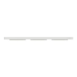 Plaque de finition Odace Touch S520806R Blanc et translucide blanc 3 postes
