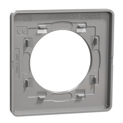 Plaque de finition Odace Touch S530802V Aluminium et ardoise 1 poste