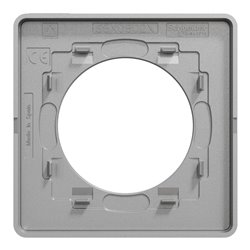 Plaque de finition Odace Touch S530802V Aluminium et ardoise 1 poste