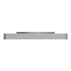 Plaque de finition Odace Touch S530802KG Kvadrat en tissus Perle liseré aluminium 1 poste