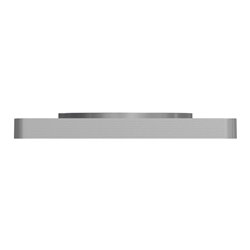 Plaque de finition Odace Touch S530802KB Kvadrat en tissus Ombre liseré aluminium 1 poste