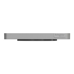 Plaque de finition Odace Touch S530802KB Kvadrat en tissus Ombre liseré aluminium 1 poste