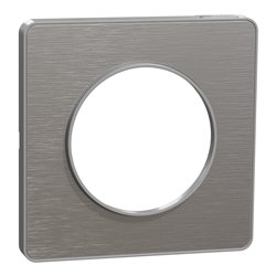 Plaque de finition Odace Touch S530802J Aluminium et aluminium brossé 1 poste