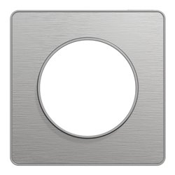 Plaque de finition Odace Touch S530802J Aluminium et aluminium brossé 1 poste